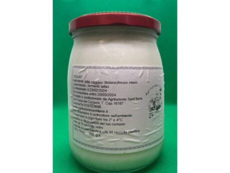 Yogurt vaso vetro 500 gr.