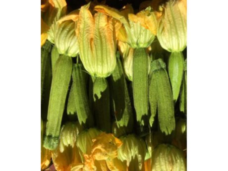Zucchine con fiore