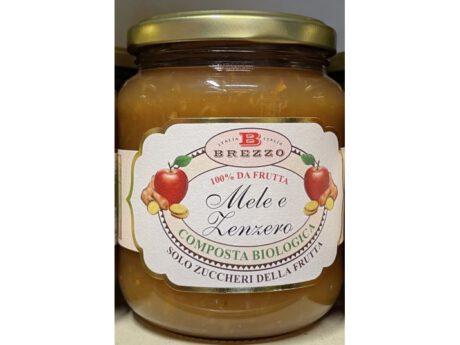 Brezzo Composta Senza Zucchero Mele e Zenzero BIO