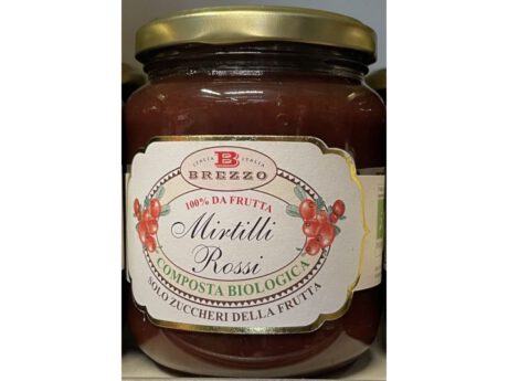 Brezzo Composta Senza Zucchero Mirtilli Rossi BIO