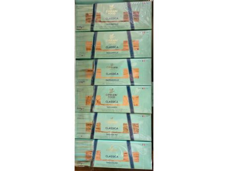 Cipriani Pasta Secca 250 gr.Tagliolini bianchi,tagliolini verdi,tagliarelle bianche,tagliarelle verdi, pappardelle biache, tagliardi bianchi.