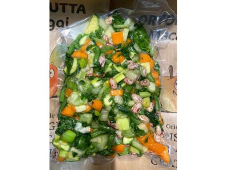 Minestrone verdure tagliate busta da 600gr circa X 3 persone SOTTOVUOTO