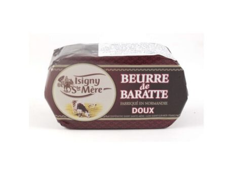 Burro "de Baratte" francese naturale (doux) della Normandia, 250 gr - Coopérative Isigny Sainte Mère