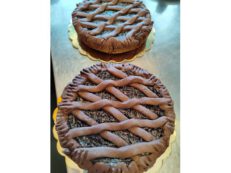 Frolla al Cioccolato con Confettura di Lamponi (Pasta Frolla a Cicolâta e Framboâse)